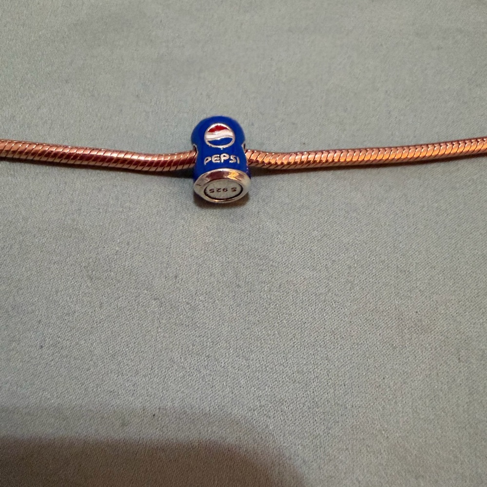 Silver & Blue Pepsi Can Charm - Picture 2 of 5
